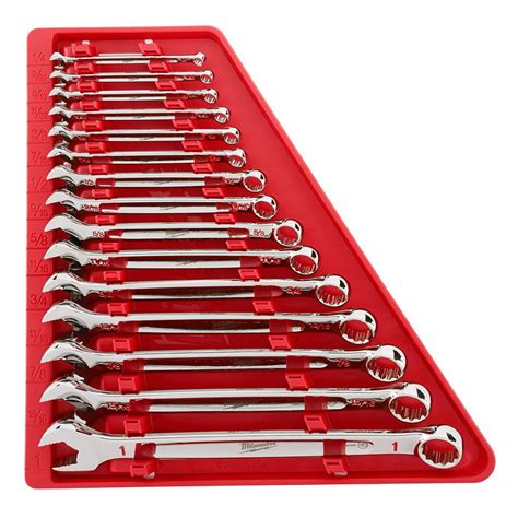 Milwaukee Combination SAE Wrench Set (15-Piece)-48-22-9415 - The Home Depot