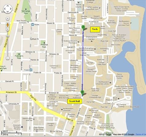 Northwestern University Map