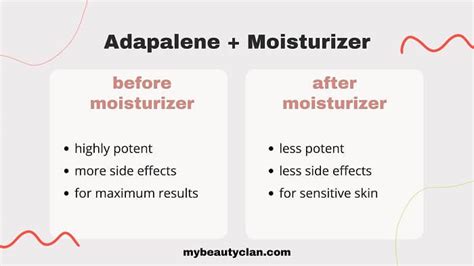 Using Adapalene (Differin) Berofe And After Moisturizer ️