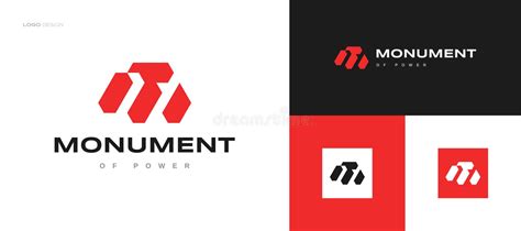 Abstract Red Letter M Logo Design for Business and Technology Brand Identity Stock Vector ...