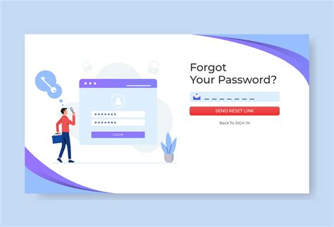 Man forgetting his password illustration. This design can be used for ...