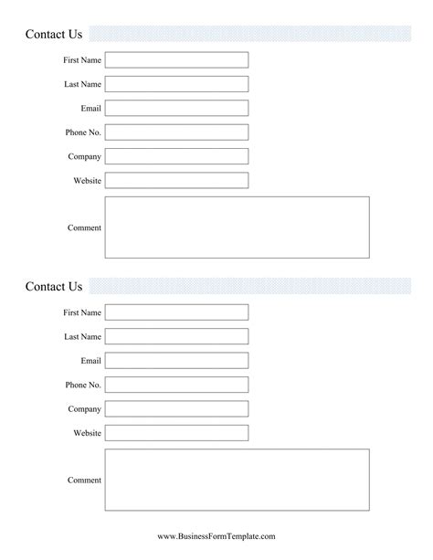 Business Information Form Template | New Business Template