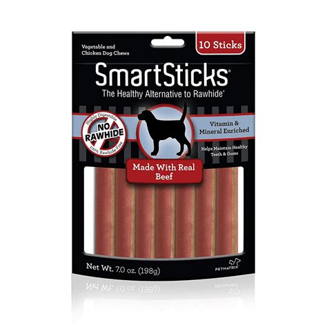 SmartBone SmartSticks Beef Chew Sticks for Dogs, Rawhide-Free 10 Pk - Walmart.com - Walmart.com