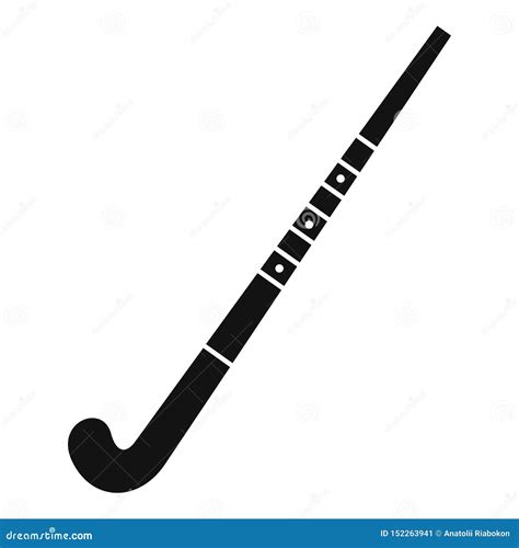 Field Hockey Stick And Ball Vector Illustration | CartoonDealer.com ...