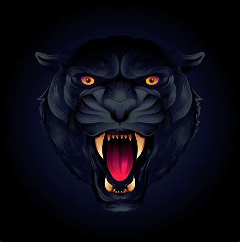 Angry Panther Face