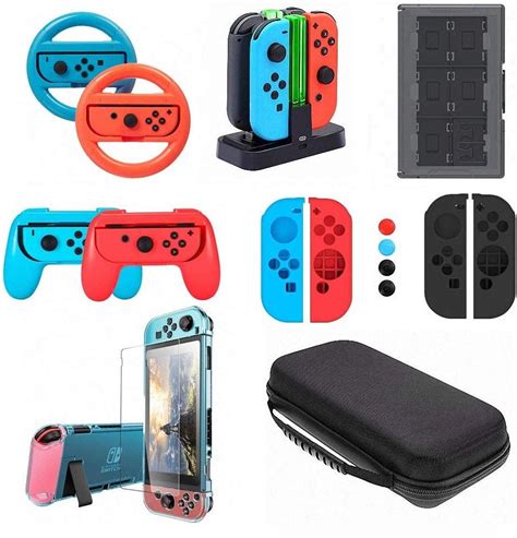 Nintendo Switch Accessories Bundle, VOKOO Steering Wheel, Charging Dock, Game St | Nintendo ...