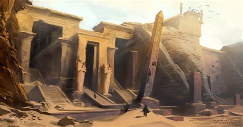 Ext Temple | Egypt concept art, Fantasy art landscapes, Fantasy landscape