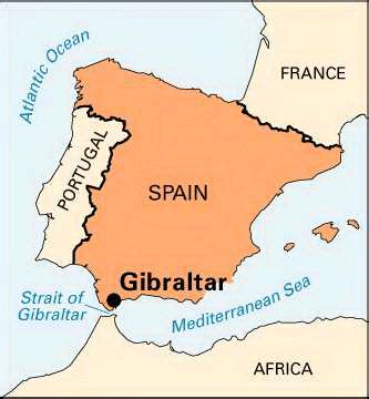 Strait Of Gibraltar Map – Map Of The World