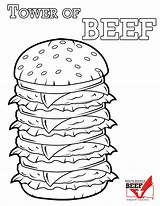 Steak Coloring Page sketch template