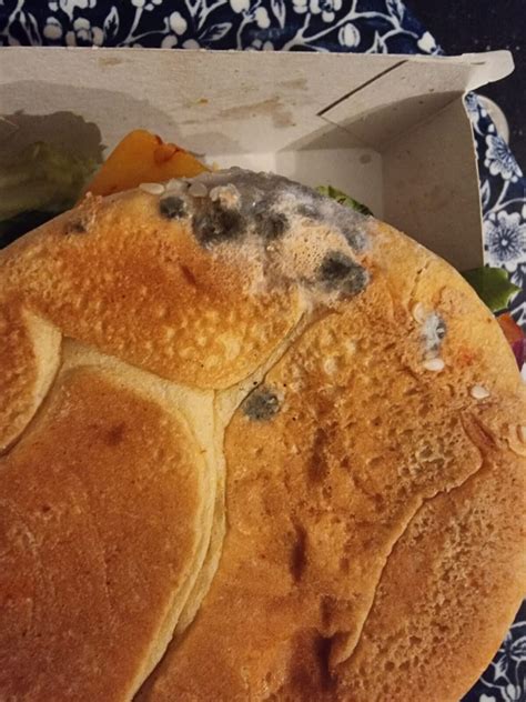 Revolting pics show 'mouldy' McDonald's burger that customer had to bin