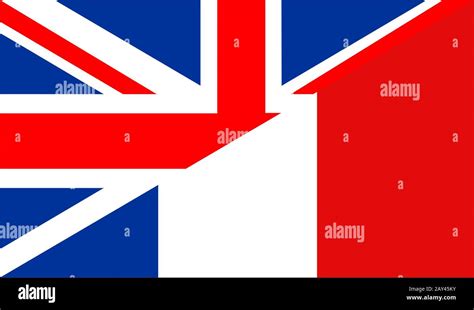 uk france flag Stock Photo - Alamy