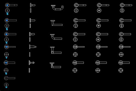 Glass Door Handle Cad Block - Glass Door Ideas