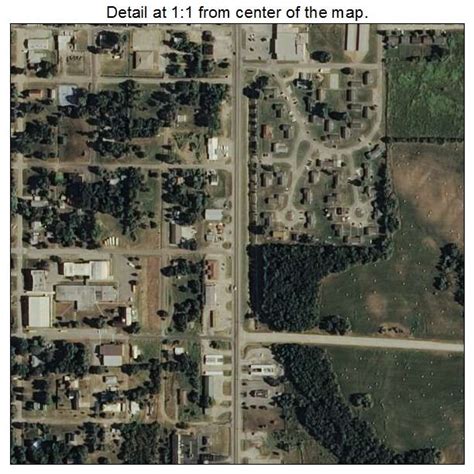 Aerial Photography Map of Okemah, OK Oklahoma