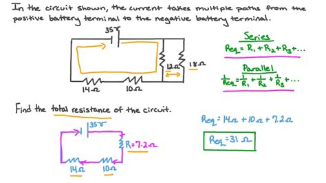 The Equation For Determining Equivalent Or Total Resistance In A Parallel Resistor Circuit Is ...