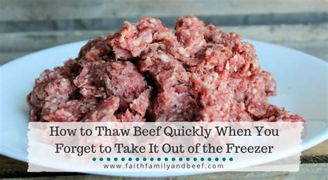 How To Defrost Ground Beef Quickly And Safely - Beef Poster