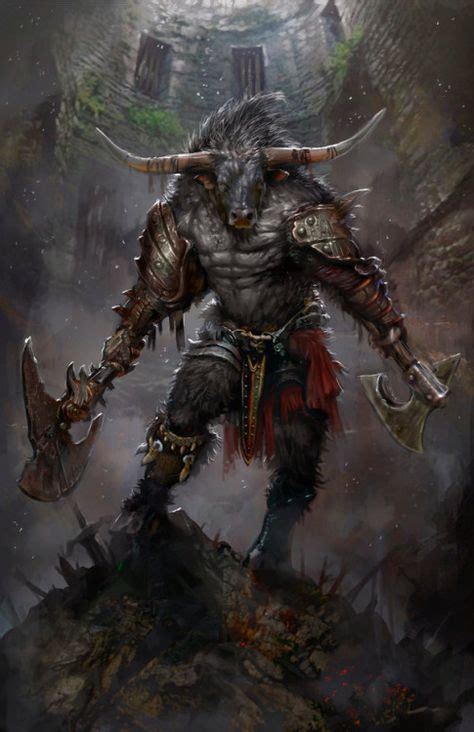 13 Minotaur Character, DnD ideas | mythical creatures, fantasy races ...