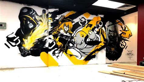 REVOLUTION CD - Gaming Graffiti Mural on Behance