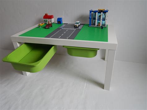 Large LEGO® Storage Table 30x20 Green with Road