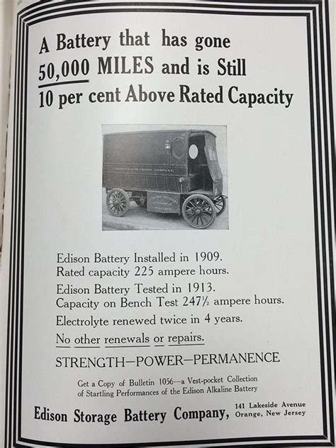 Looking Back 100 Years: Edison Truck