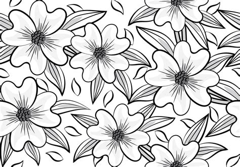 Flower Pattern 158357 Vector Art at Vecteezy