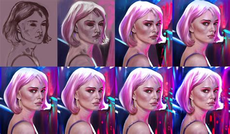 Natalie Portman (closer Movie).. with process on Behance