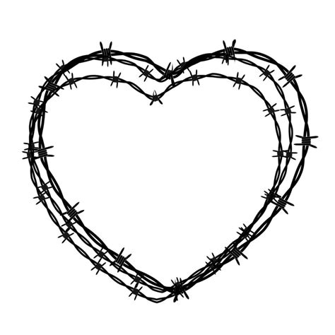 Barbed Wire Heart Vector Art, Icons, and Graphics for Free Download