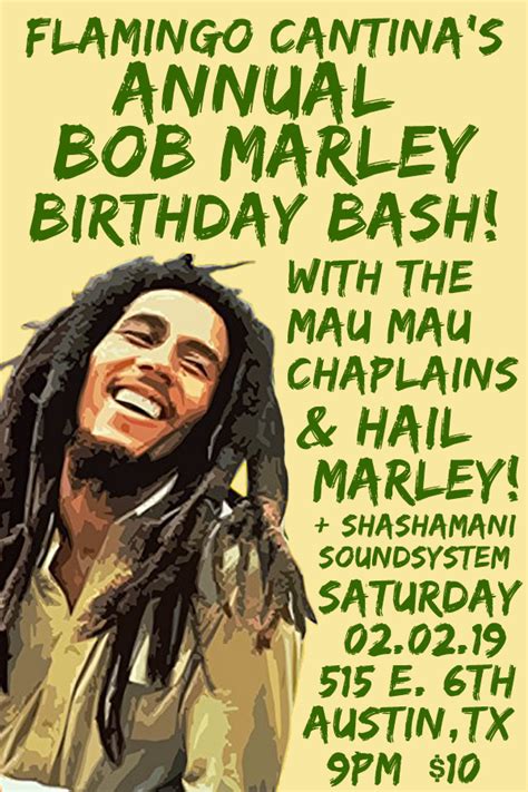 Annual Bob Marley Birthday Bash! with The Mau Mau Chaplains, Hail ...