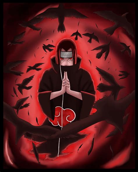 Itachi Uchiha Sharingan Genjutsu Vertical Fond D'ecran, 55% OFF