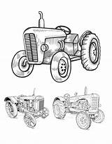 Tractor Coloring Pages sketch template