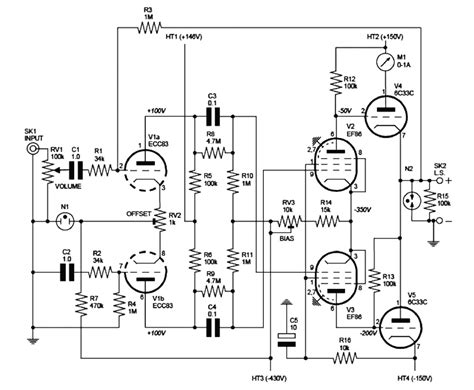 Otl tube amplifier circuit