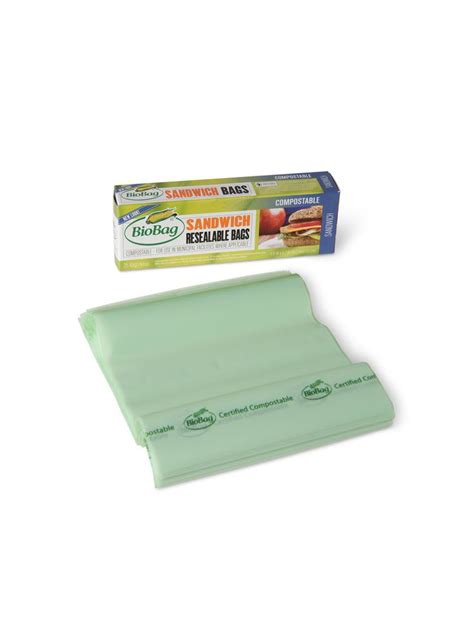 BioBag® Sandwich Food Storage Bags - Biodegradable Plastic Lunch Bags