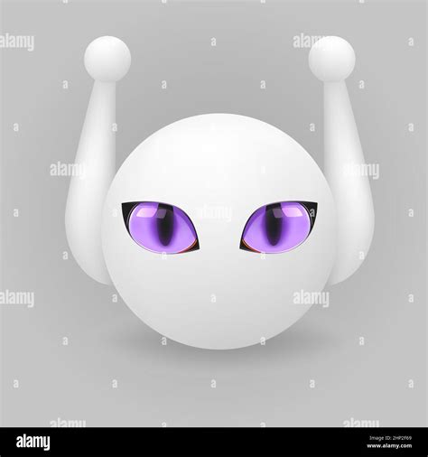 modern realistic bot avatar in white color Stock Vector Image & Art - Alamy