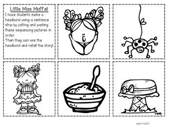 Little Miss Muffet Nursery Rhyme Set by Kindergarten Lifestyle | TPT