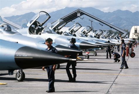 Royal Thai Air Force F-5E Tiger II aircraft undergo pre-flight ...