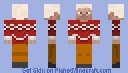 Prisoner Steve Xmas Sweater Minecraft Skin