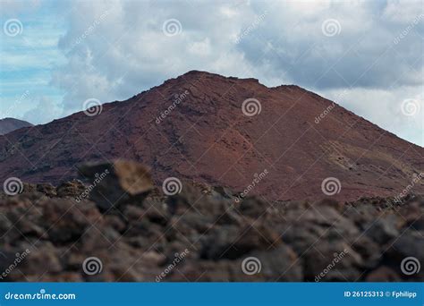 Volcano on Lanzarote stock image. Image of lord, park - 26125313