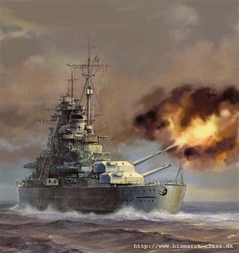 Bismarck - Art - Bismarck Engaged | Bismarck battleship, Battleship ...