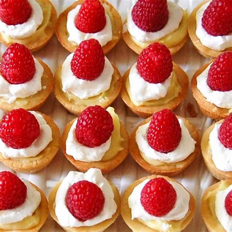 Mini Raspberry Custard Tarts Recipe - Happy Simple Living