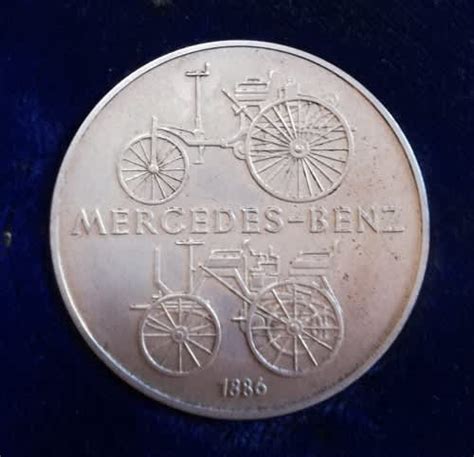 Commemorative - Mercedes-Benz 100 year Commemorative medallion in original box - made in Germany ...