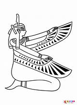 Ancient Egypt Goddess Coloring Page  Free Printable Pages sketch template