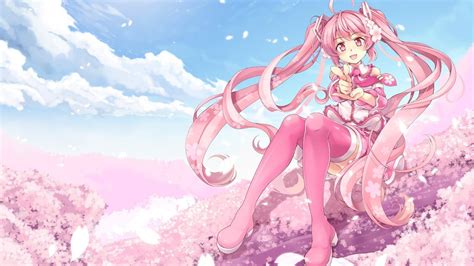 Pink Miku Desktop Wallpapers - Wallpaper Cave