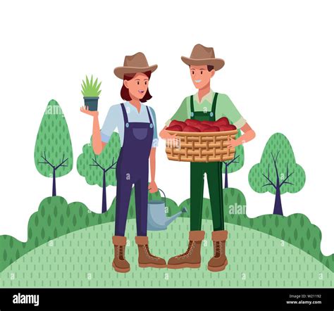 Farmer cartoon hi-res stock photography and images - Alamy