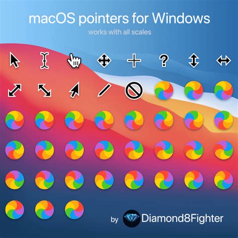 macOS pointers for Windows - Shape your computer beautifully