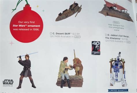 Hallmark To Release Ornaments For Star Wars and Anniversary Return of ...