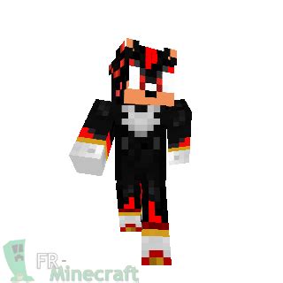 ⛏️ FR-Minecraft Skin Minecraft : Shadow - Sonic The Hedgehog