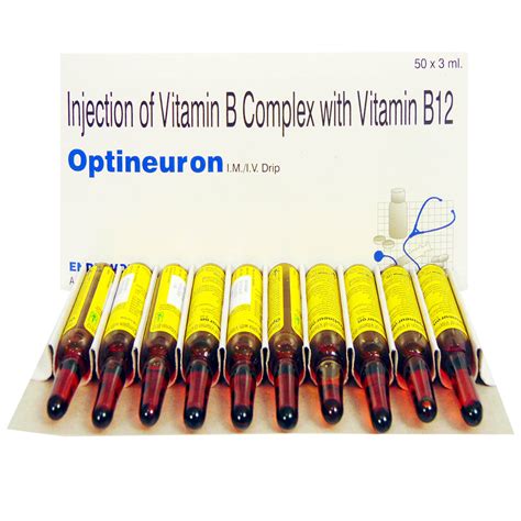 Optineuron Injection 10 x 3 ml Price, Uses, Side Effects, Composition - Apollo Pharmacy