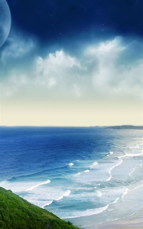 Beach Moon Wallpaper - WallpaperSafari