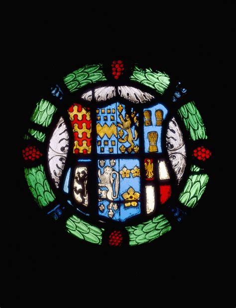 Heraldic Panel with the Coat of Arms of John, Lord Lovel and His Wife Joan Beaumont From Belhus ...
