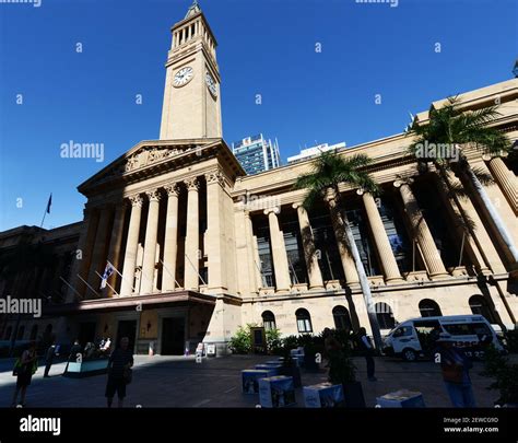 City Hall Clock Tower in Brisbane, Australia Stock Photo - Alamy