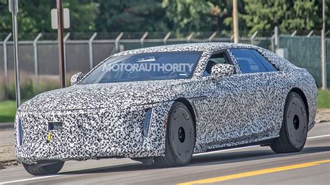 2025 Cadillac Celestiq spy shots and video: Flagship EV takes to the road